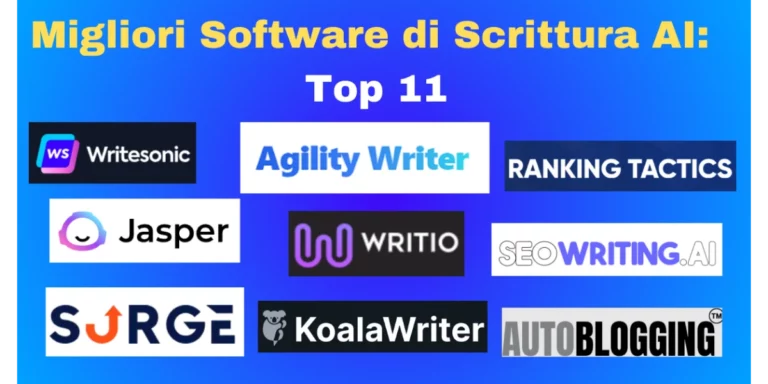 Migliori Software di Scrittura AI: Top 13 (Agosto 2023)